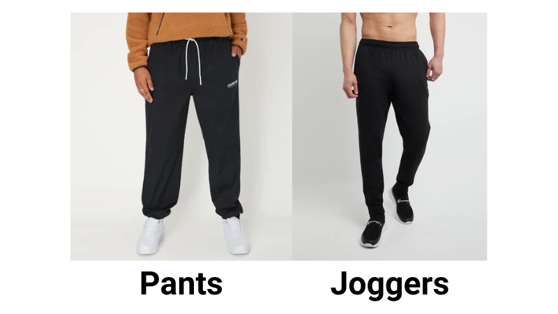 Diferencia entre Pants y Joggers marca Champion