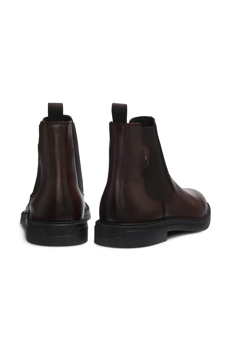 Botines Chelsea café para hombre marca BOSS