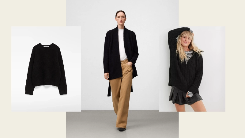 Ideas Outfit suéter negro para mujer