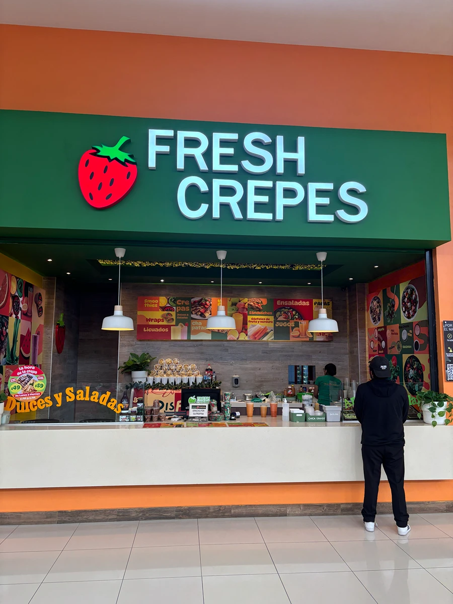 Restaurante Fesh Crepes Outlet Puebla Premier
