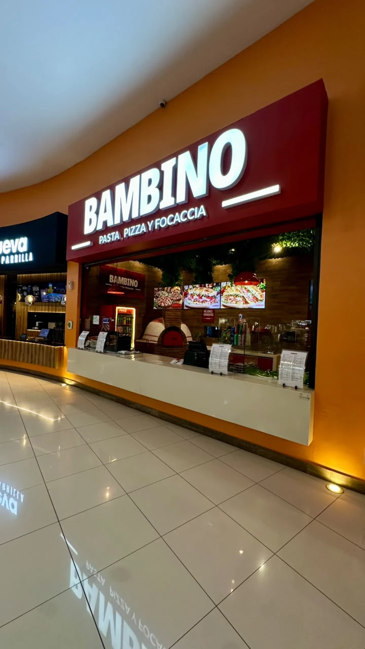Restaurante Bambino Pizzas Pasta en Outlet Puebla Premier