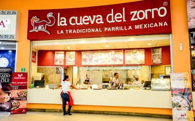Restaurante la Cueva del Zorro en plaza Outlet Puebla Premier