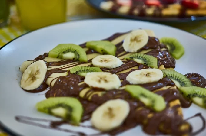 Crepa de plátano con Kiwi en Fresh