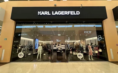 Karl Lagerfeld en plaza Outlet Puebla Premier México